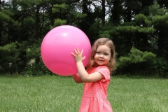 A girl and her ball