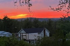 Sunset in the Back Yard